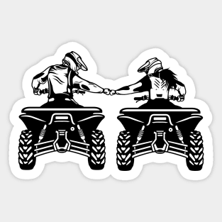 Partners Riding ATV! Duo ATV! Sticker